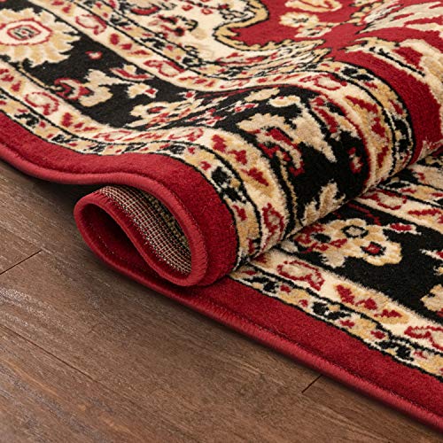 Well Woven Persa Nima Traditional Medallion Persian Red 3'11" X 5'3