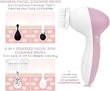 CLSEVXY Facial Cleansing Brush 6 in 1 with 6 Heads Deep Clean Exfoliate view 5