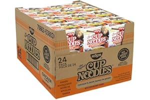 Nissin Cup Noodles Ramen Noodle Soup, Chicken Flavor 2.25 Ounce (Pack of 30)