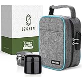 OZCHIN Large Smell Proof Bag with Combination Lock Odor Proof Lock Box Travel Storage Case Activated Charcoal Bag Great Christmas Gift (Grey)