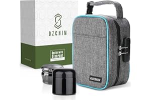 OZCHIN Large Smell Proof Bag with Combination Lock Odor Proof Lock Box Travel Storage Case Activated Charcoal Bag Great Christmas Gift (Grey)