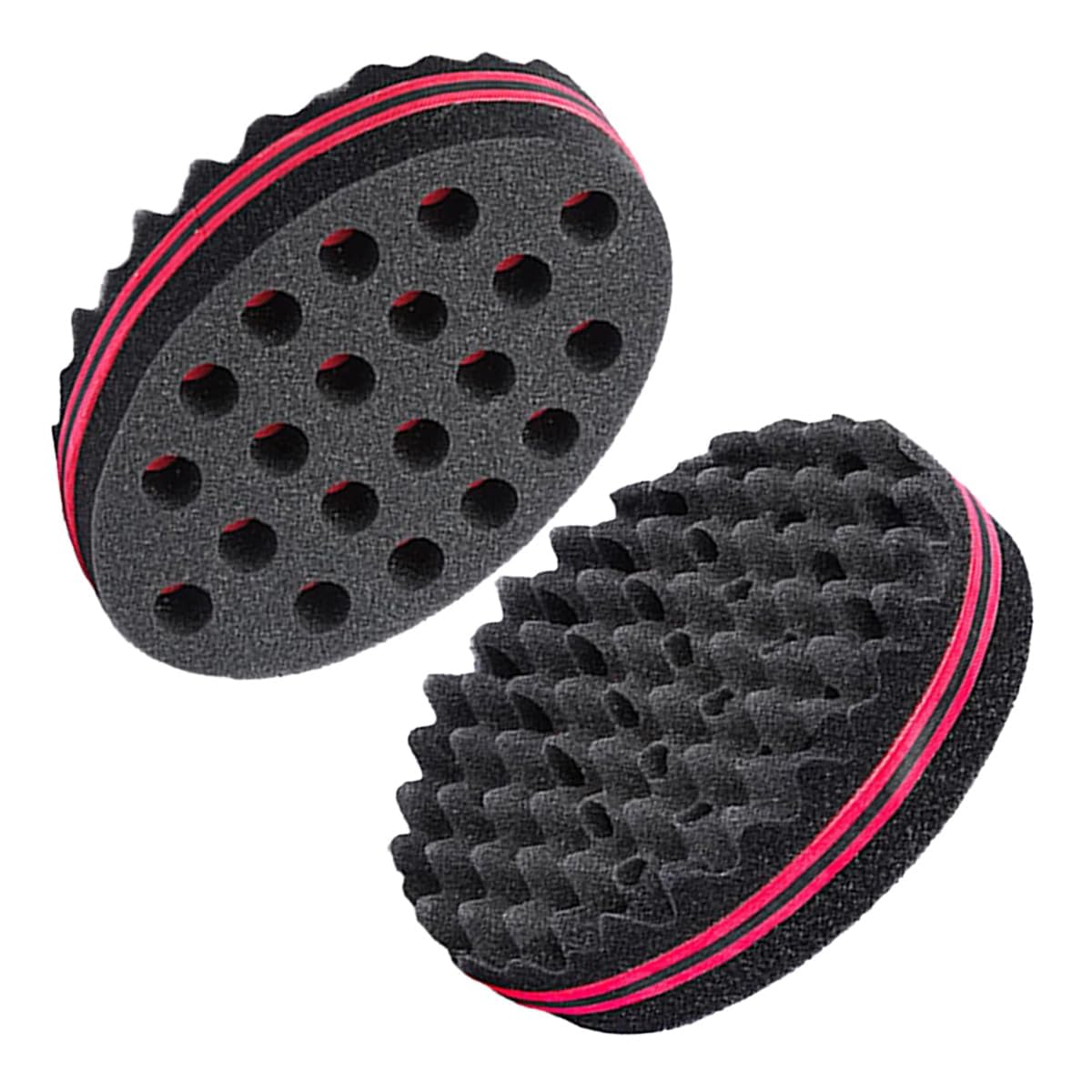 Photo 1 of Magic Twist Sponge for Dreadlocks, Afro Coils, and Curls - Two Sides with Big and Small Holes, Foam Wave Brush for Men, Women, Boys, and Girls with Long or Short Hair by Hair Sponge (1 Piece)