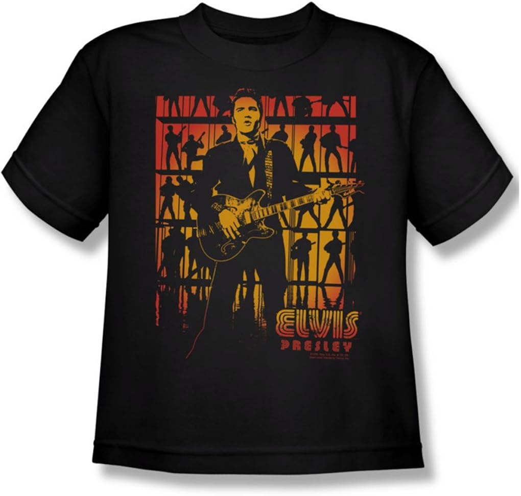 Elvis Comeback Spotlight Youth TShirt In Black Amazon.co.uk Clothing