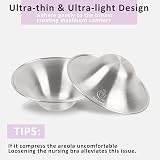 Boboduck Silver Nipple Shields 999 Silver Cups Large for Breastfeeding view 5