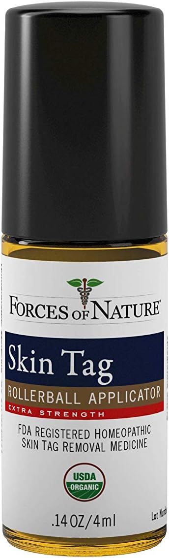 Forces Of Nature -Natural, organic skin Tag Extra Strength Remover (4ml) Non Gmo, No Harmful Chemicals -Safe, Pain & Scar Free, Leaving Skin Smooth & Healthy: Health & Personal Care