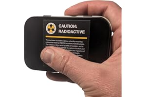 BETTER GEIGER Uranium ore Mineral Sample Geiger Counter Test Source Glows Green Under Included UV Light