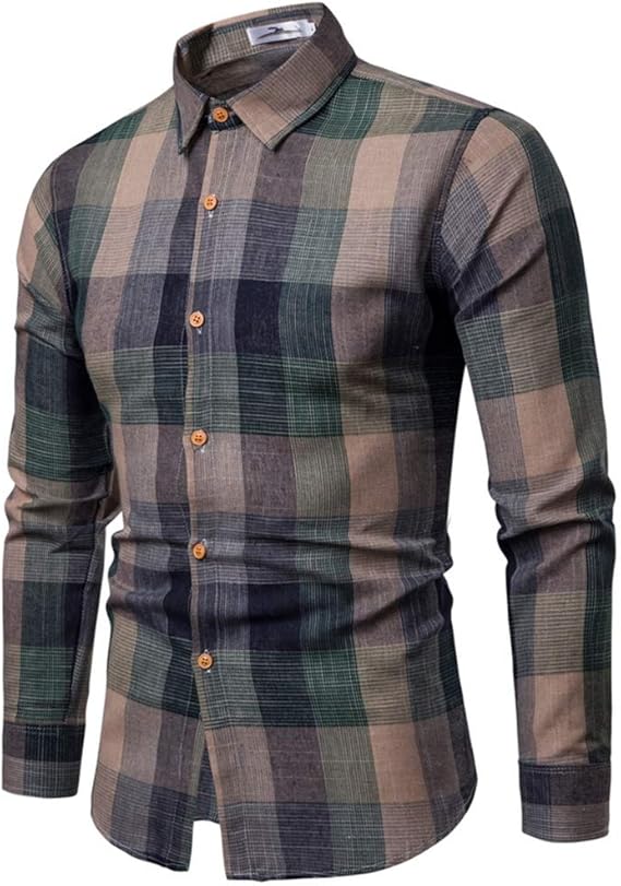 Amazon Angelo シャツ メンズ 薄手 長袖 チェックシャツ チェック柄 カジュアルシャツ チェック柄シャツ メンズ タイト アメカジ 長袖 ボタンダウンシャツ 秋 冬 ビスネス サラリーマン 細身 春 スタイル シャツ 通販