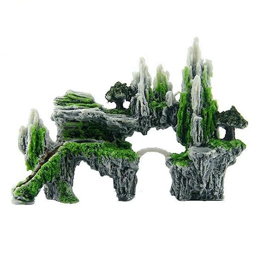 Wsjtt Mountain View Aquarium Fish Tank Decoration Aquarium