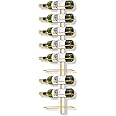B4Life Wine Rack Wall Mounted for 9 Wine Bottles - Gold Wall Wine Rack Wine Racks for Wall, Wine Holder Wall Mounted Wine Bottle Racks for Kitchen, Dining Room, Bar