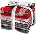 Mammoth Flannel Red 10 Fat Quarters Robert Kaufman Fabrics FQ-1451-10