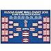 Russia Game Wall Chart Poster - 16 x 24 Inches World Soccer Matches/Football Tournament Schedule/Soccer Calendar Bar/Party Decorations