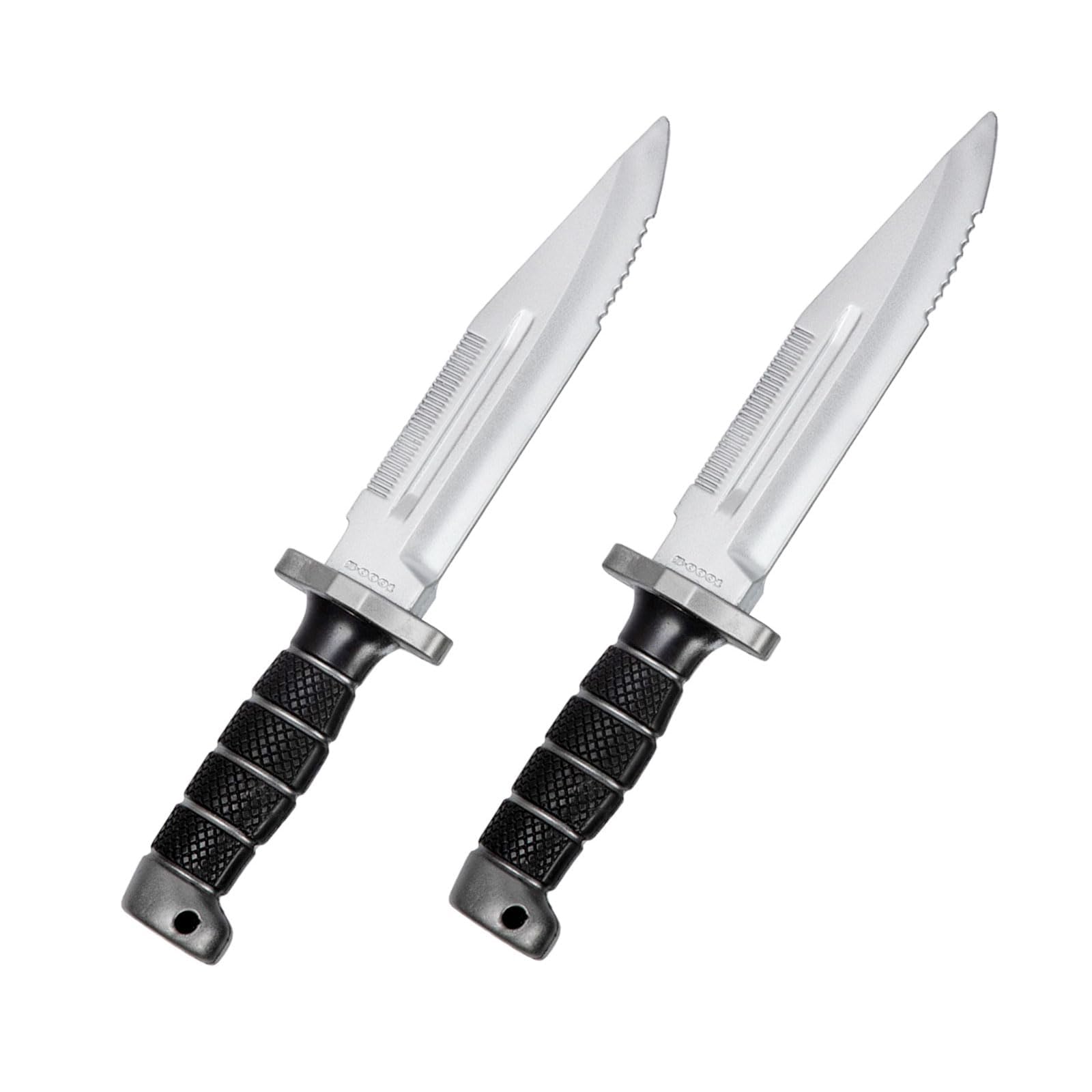 PU Foam Daggers Swords Prop Martial Arts Weapons Sword, 2 Pack Realistic Dagger Knife Toys PU Fake Foam Short Sword Prop Costume Accessory (B)