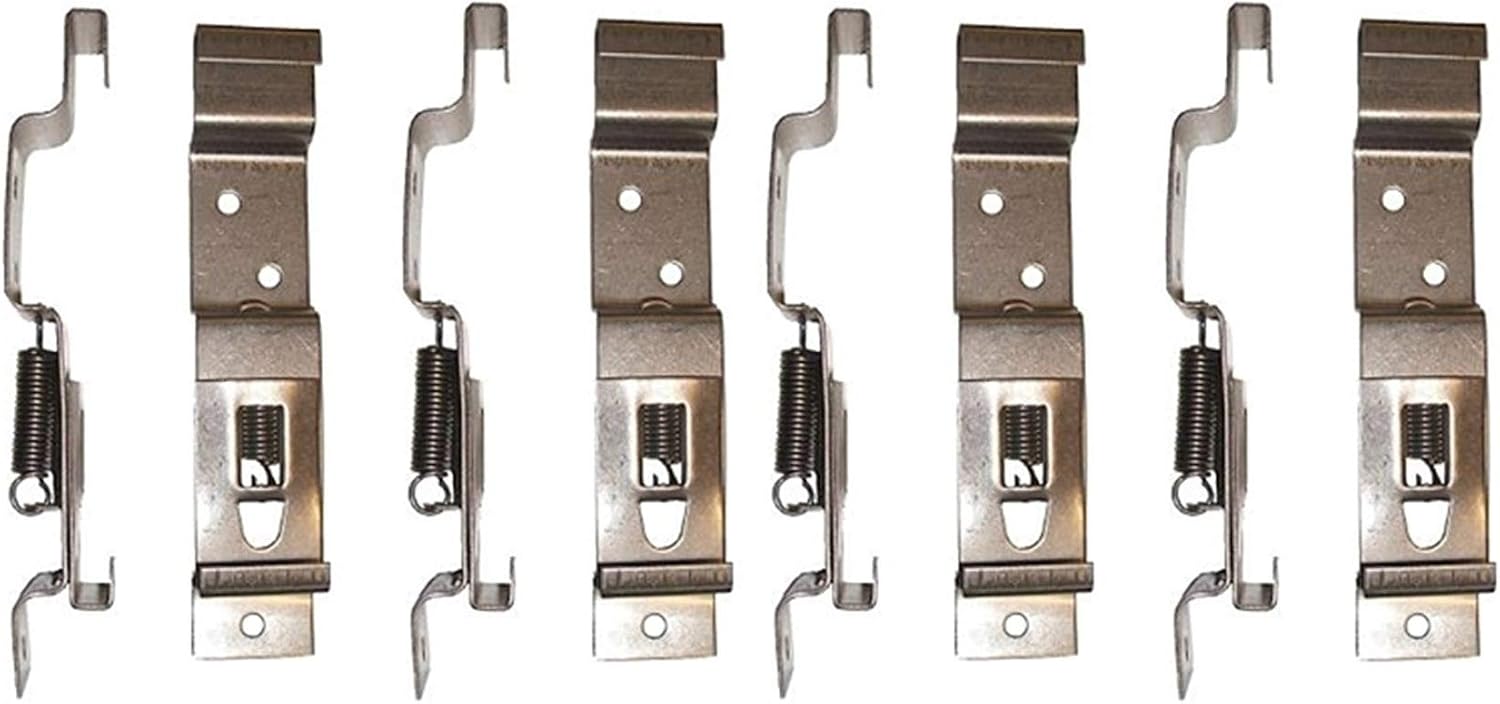 BITS4REASONS 8 X (4 PAIR) TRAILER NUMBER PLATE HOLDERS CLIPS LICENSE PLATE BRACKETS STAINLESS SPRING LOADED STEEL