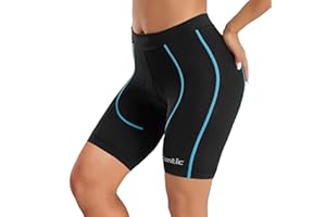 Santic Womens Cycling Shorts 4D Padded Bike Bicycle Biking Capri Half Pants Breathable Femme Vélo Cuissard Tights