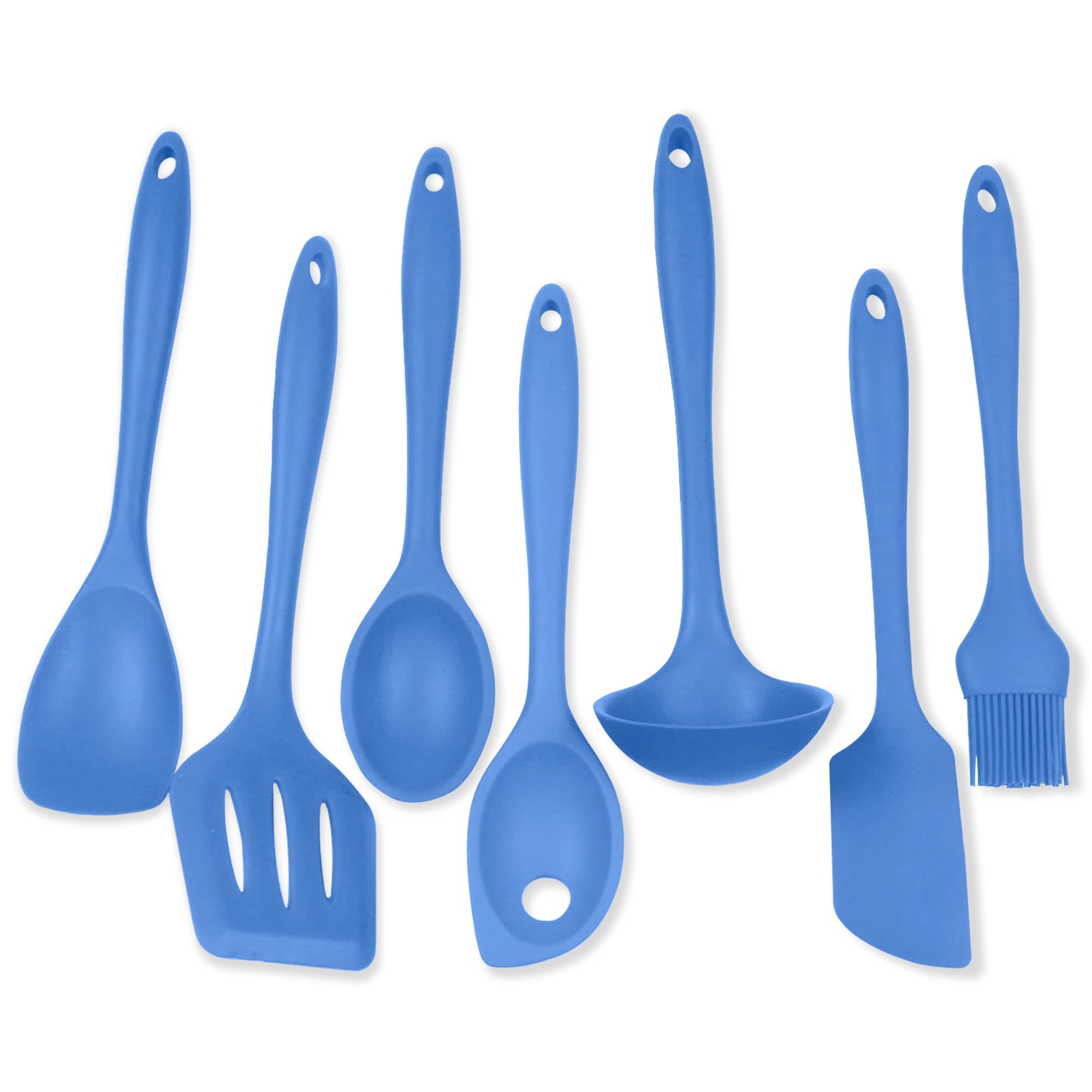 Chef Craft 42081 Premium Silicone Kitchen Tool and Utensil Set, Blue
