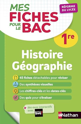Download Mes fiches pour le BAC Histoire-Géographie 1re - Réforme du lycée PDF