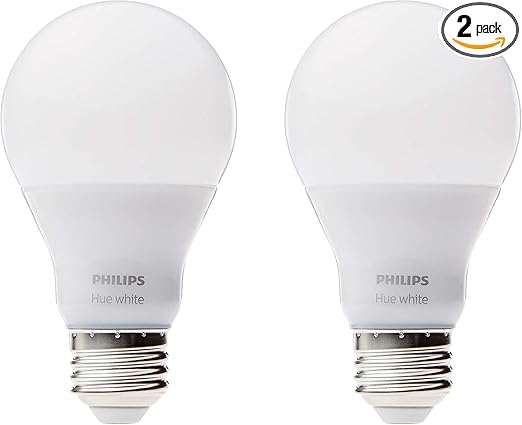 Philips Hue Philips 455295 White A19 Single Led Bulb, Works With Amazon Alexa (Hue Bridge Required) : Philips Hue White A19 60w Equivalent Dimmable Led Smart Bulb Starter Kit 2 A19 60w White Bulbs And 1 Hub Compatible With Amazon Alexa Apple Homekit And Google Assistant 2 Pack Amazon Com : Item 5 philips hue 9.0w single white smart led bulb,.