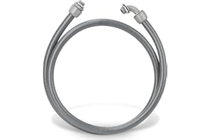 HOXHA 1/2 Inch 6 Ft Electrical Conduit Kit AC Whip Kit Flexible PVC Non Metallic Liquid Tight Conduit, Electrical Wire Conduit Pipe with Straight and 90-Degree Conduit Connector Fittings