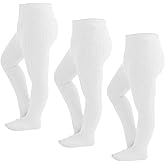 Marchare Baby Girls Tights Cable Knit Tights Thick Solid Footed Leggings Winter Warm Stockings