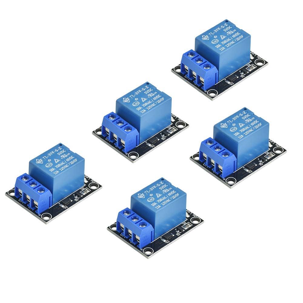 LYTIVAGEN 2 PCS Relay Module Board Strong Stability Relay Module Expansion Board Adjustable Times Switch Module with Optocoupler High and Low Level Trigger for Household Appliances (2 Channel, 5V)