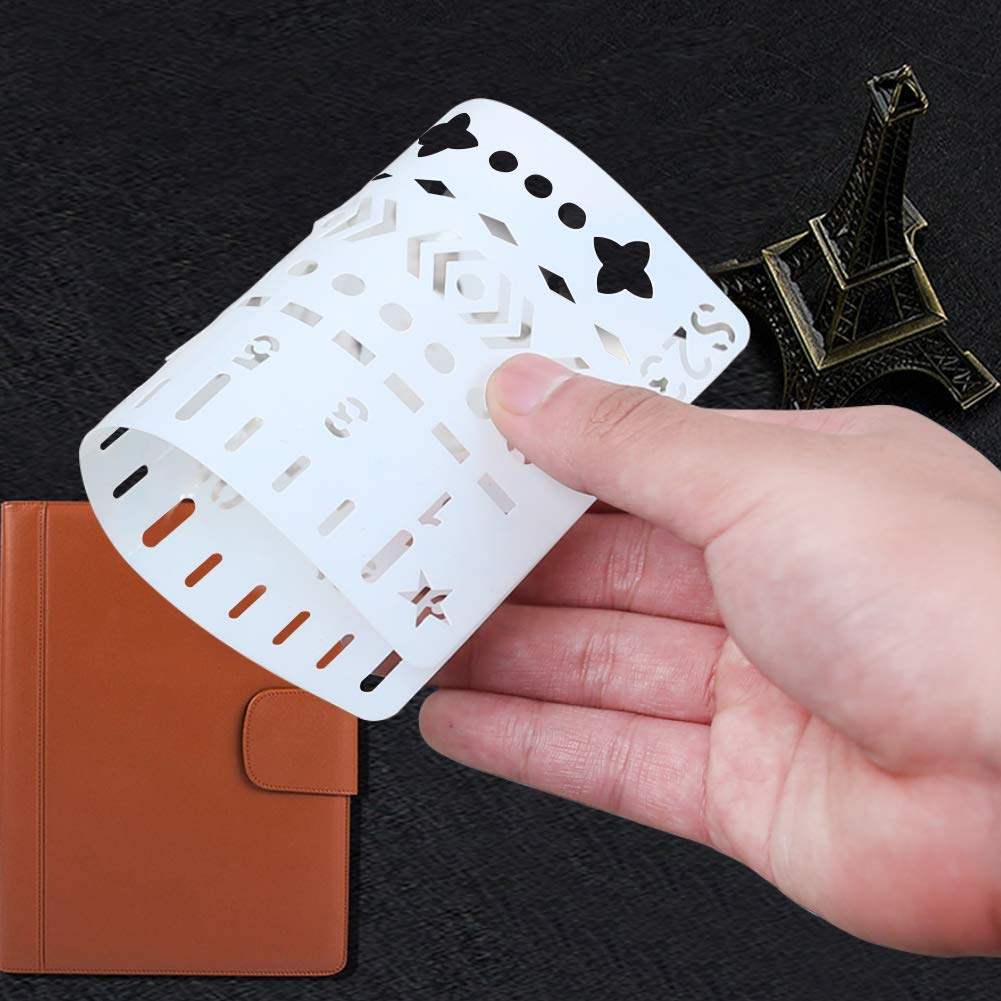 Koogel 24 Blätter Zeichenschablonen, Schablonen Set zum Nachzeichen für Bullet Journal, Scrapbooking, Textilgestaltung, Gästebuch, DIY Geschenkkarten