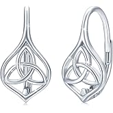 Leverback Earrings for Women Teen Girls 925 Sterling Silver Hypoallergenic Earrings for Sensitive Ears Vintage Jewelry Gifts for Mother’s Day