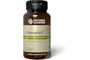 Nature's Sunshine Chlorophyll, 60 Softgel Capsules: Support Digestion, Immunity & Detoxification with Internal Deodorant Benefits. Easy-to-Swallow Capsules Promote Overall Well-Being & Energy