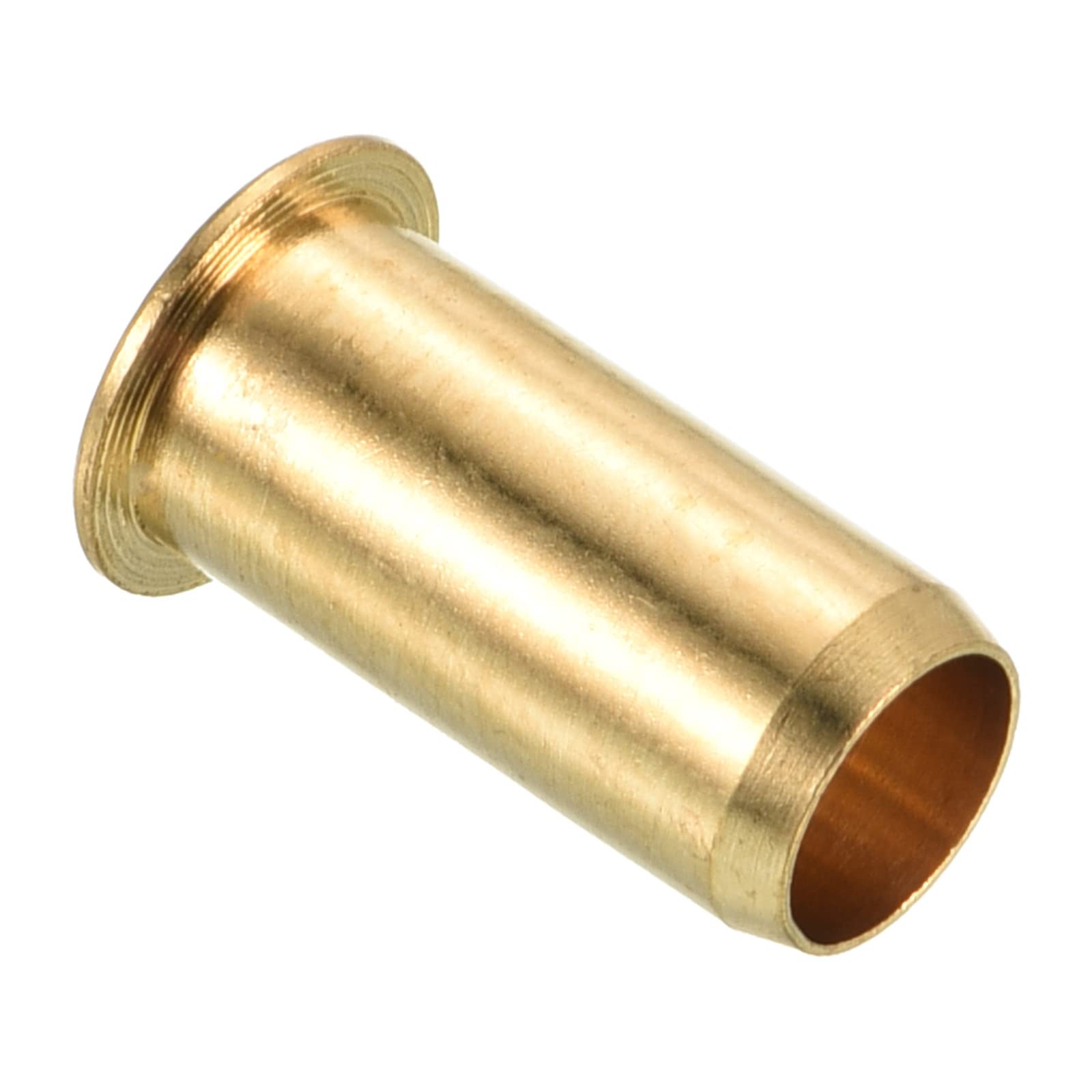 PATIKIL 6mm Tube Brass Compression Fittings, 1 Pack Insert Tube Support Compression Sleeve Fitting