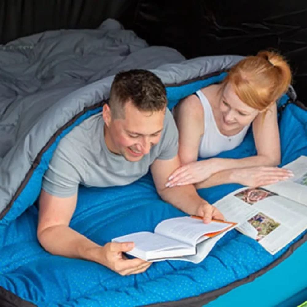 Coleman Sun Ridge 40°F Cool-Weather Sleeping Bag, Lightweight Adult Sleeping Bag with Soft Trim & Draft Tube, Machine Washable
