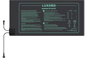 LUXBIRD Daisy Chain Seedling Heat Mat 10" x 20.75" Waterproof Plant Heating Pad, for Seed Starting, Germination, Hydroponics (Master Mat Required)