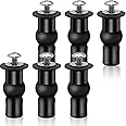 Toilet Seat Screws, 6 Packs Toilet Seat Bolts Universal Toilets Seats Hinges Expanding Rubber Top Nuts Screw Fixings Fix WC B