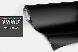 Satin Flat Matte Stealth Jet Black Vinyl Wrap Roll with Air Release Technology (6ft x 5ft)
