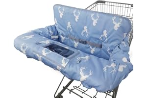 Shopping Cart Cover for Baby boy Girl, Non-Slip Design Cart Covers for Babies, Infant Cotton High Chair Cover, Machine Washab