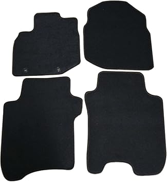Amazon Com Floor Mats Compatible With 2006 2012 Honda Fit Nylon Blackfront Rear Carpet By Ikon Motorsports 2007 2008 2009 2010 2011 Automotive