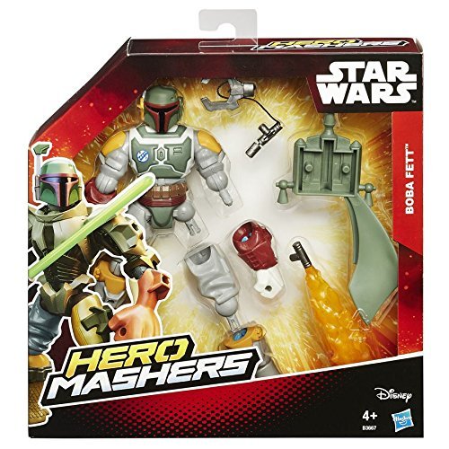 Star Wars Episode Vi Deluxe Hero Mashers Boba Fett With Gear Action Figure by Hasbro
