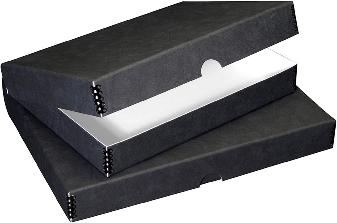 Lighting & Studio Lineco Folio Storage Box Black Archival Clamshell