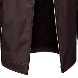 SWJGLITTR Men Slim Fit Motorcyle Leather Jacket