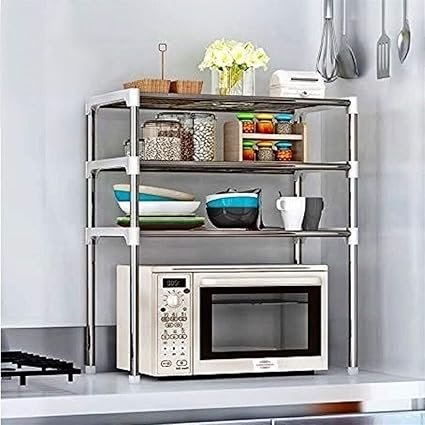 Cmerchants Smart Buy 3 Rack Kitchen Cabinet Rack For Kitchen