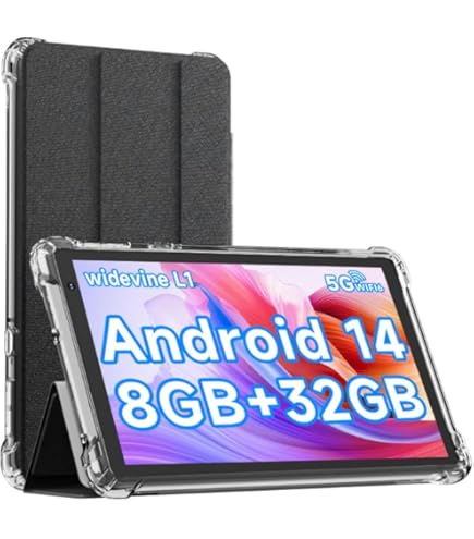 Amazon.com : Tablet Android 15 Tablets with Case 7 inch, 8GB RAM
