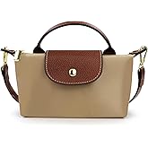 Energather Mini Crossbody Bags for Women, Top Handle Small Crossbody Purse with Adjustable Strap, Nylon Small Handbags