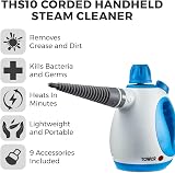 Tower THS10 Handheld Steam Cleaner 1050 W with Crevice Tool Blue 250 ml view 2