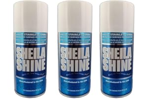 SHEILA SHINE 3 x 10oz Stainless Steel Cleaner and Polish - Removes Grease, Fingerprint & Watermark - Kitchen Appliances, Refrigerators, Sinks, Ovens & Grills - Streak Free Shine - Stainless Steel Cleaning Spray