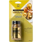 FolkArt Gold Assorted Easy to Apply DIY Crafts, Art Supplies with A Metallic Finish Treasure Paint 2 Fl Oz 59 Ml (Pack of 1)