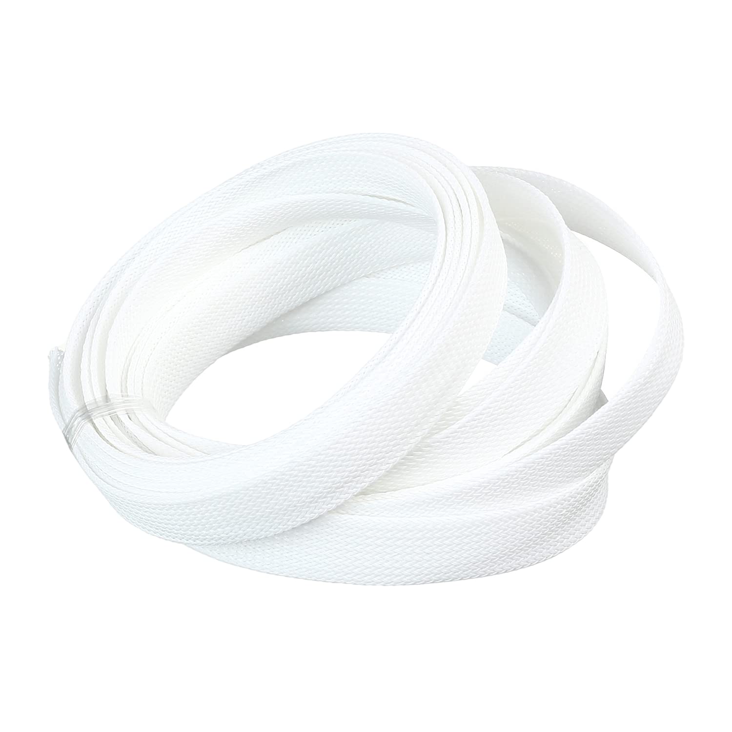 Gaine Icta Othmro Pet Stretch Braided Sleeve - 6mm X 5m - Orange Convient Pour Les Cordons D'alimentation, Les Cordons Audio Vidéo, Les Câbles, Les Cordons De Maintien Et Les Interconnexions Gaine