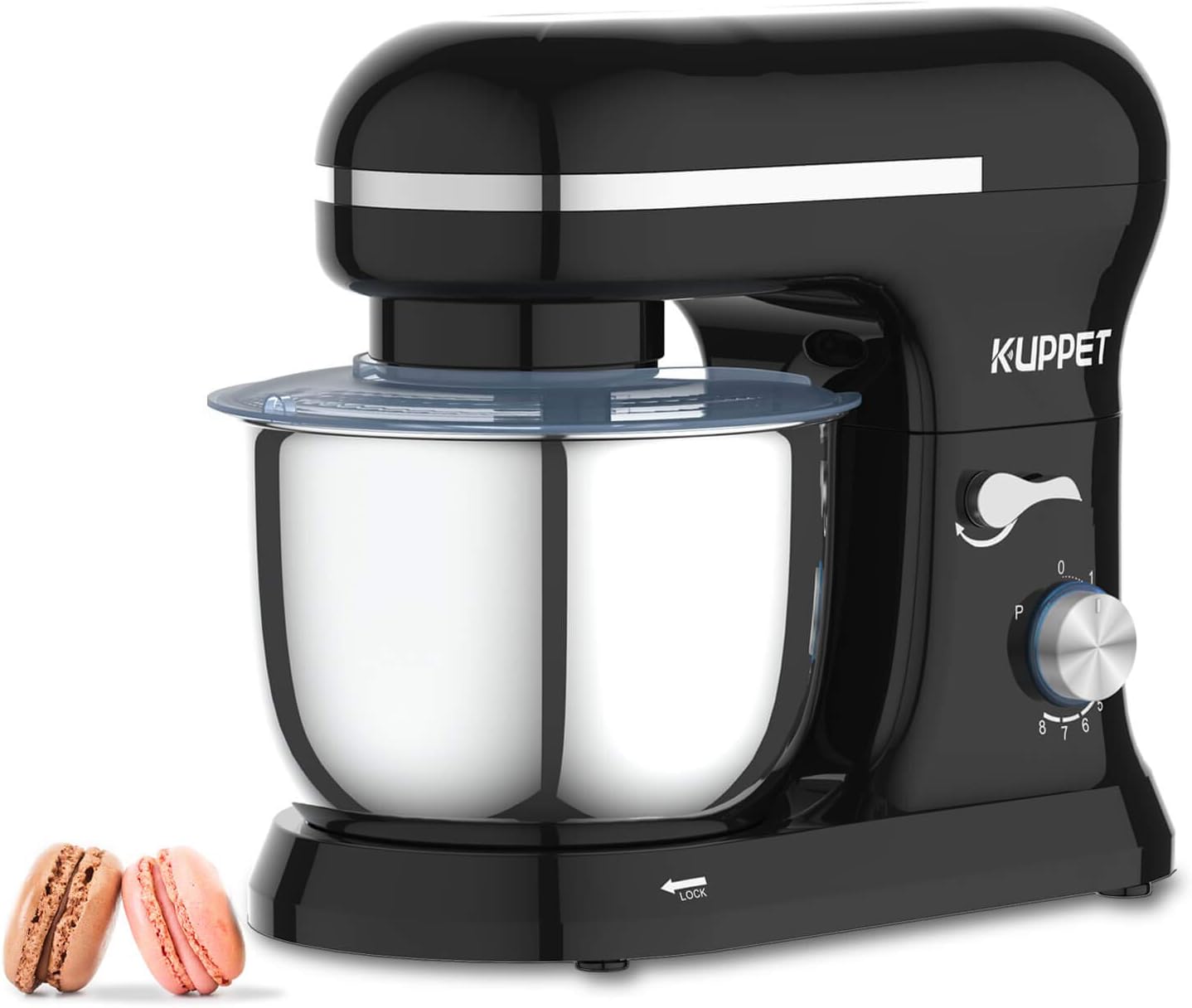 KUPPET Stand Mixer, 8Speed Electric Mixer, TiltHead Food Mixer with