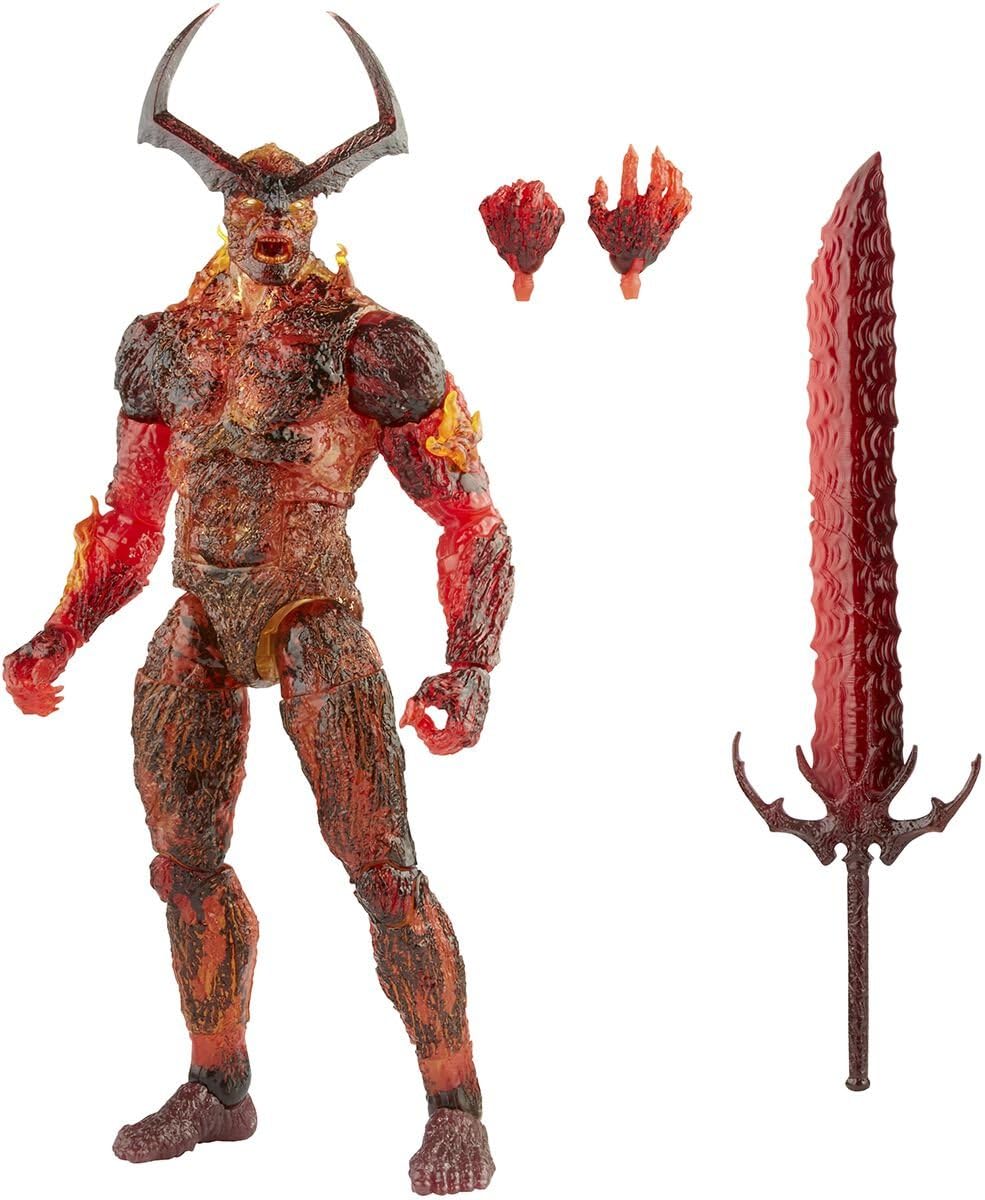 Hasbro Marvel Legends Series 15 cm Scale Action Figure Toy Surtur, Includes Premium Design and 3 Accessories, Multi-Coloured (F0189)