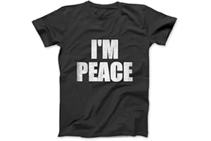 I'm Peace I Come in Peace Funny Couple's Matching T-Shirt JTN Tee Tank Top Hoodie Sweatshirt Gifts Men Women Black