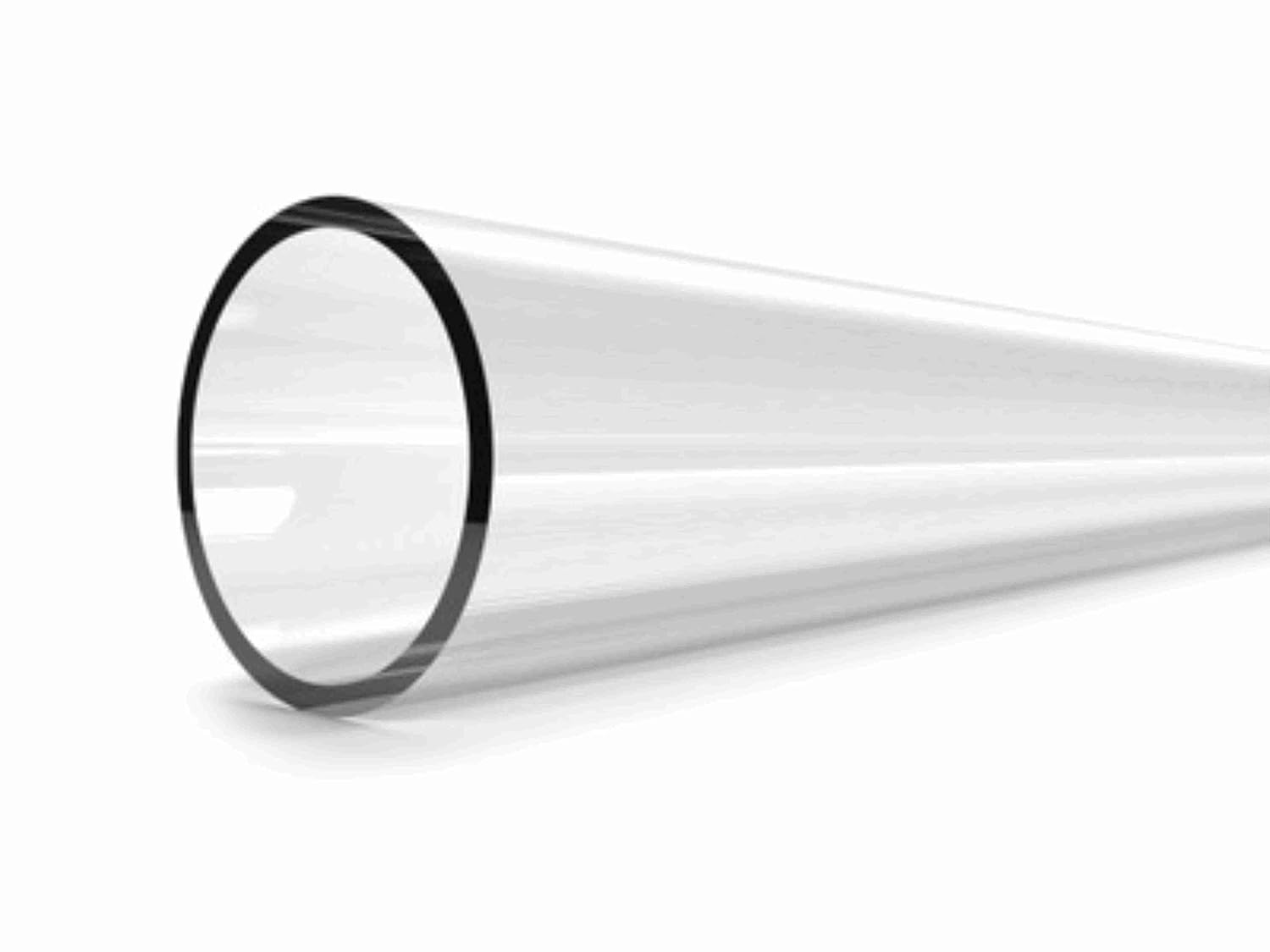 Polluxplus Acrylic Round Tube 30cm Length Clear Acrylic Plexiglass