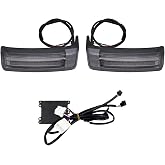 HCmotorku Motorcycle Saddlebag LED Light Fit for Harley Touring 1997-2013 | Black Housing Grey Lens, Running, Brake and Turn Signal, Fits Street Glide, Road Glide, Road King, Electra Glide, Ultra