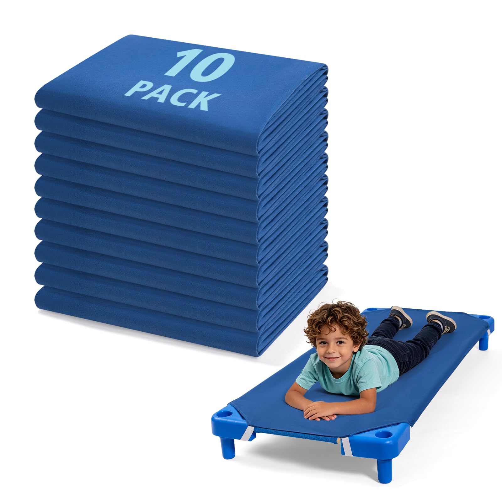 comfyanno cot sheets for daycare standard size - fits 23" x 52" cot, 10 pack bulk, daycare essential